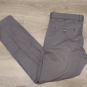 Black Brown 1826 Men's Grey/Brown cotton dress pants W34 L30